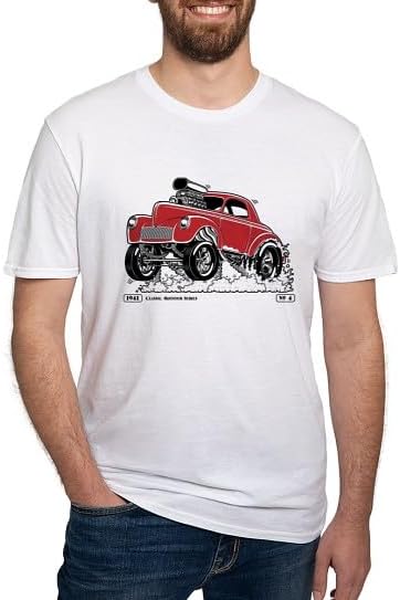 CafePress Gasser 41 Willys Men's Classic T Shirt Men's Semi-Fitted Classic Cotton T-Shirt - White