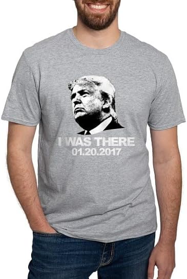 CafePress Trump Inauguration Men's Fitted T Shirt (Dark) Men's Semi-Fitted Classic Cotton T-Shirt - Heather Gray