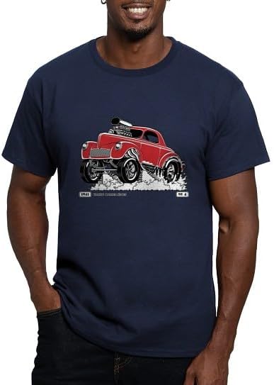 CafePress Gasser 41 Willys Men's Classic T Shirt Men's Semi-Fitted Classic Cotton T-Shirt - Navy