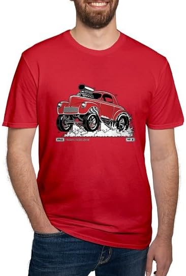 CafePress Gasser 41 Willys Men's Classic T Shirt Men's Semi-Fitted Classic Cotton T-Shirt - Red