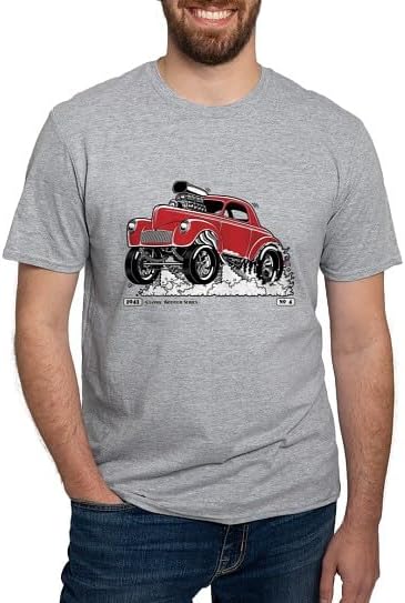 CafePress Gasser 41 Willys Men's Classic T Shirt Men's Semi-Fitted Classic Cotton T-Shirt - Heather Gray