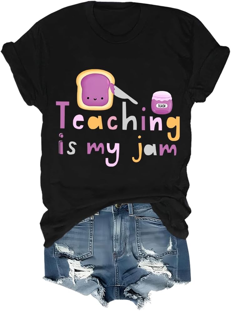 Teaching is My Jam Shirt, Teaching is My Jam Tshirt, Teaching is My Jam T-Shirt, Teaching is My Jam Tee, Unisex Shirt - Black
