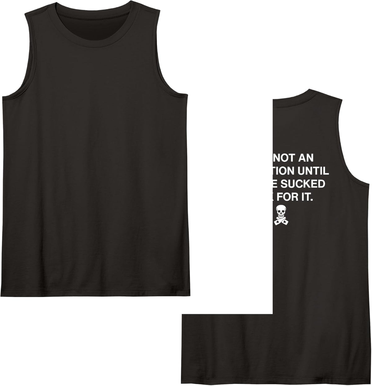 It's Not An Addiction Until You've Sucked Dick For It Funny Tank Top - Black