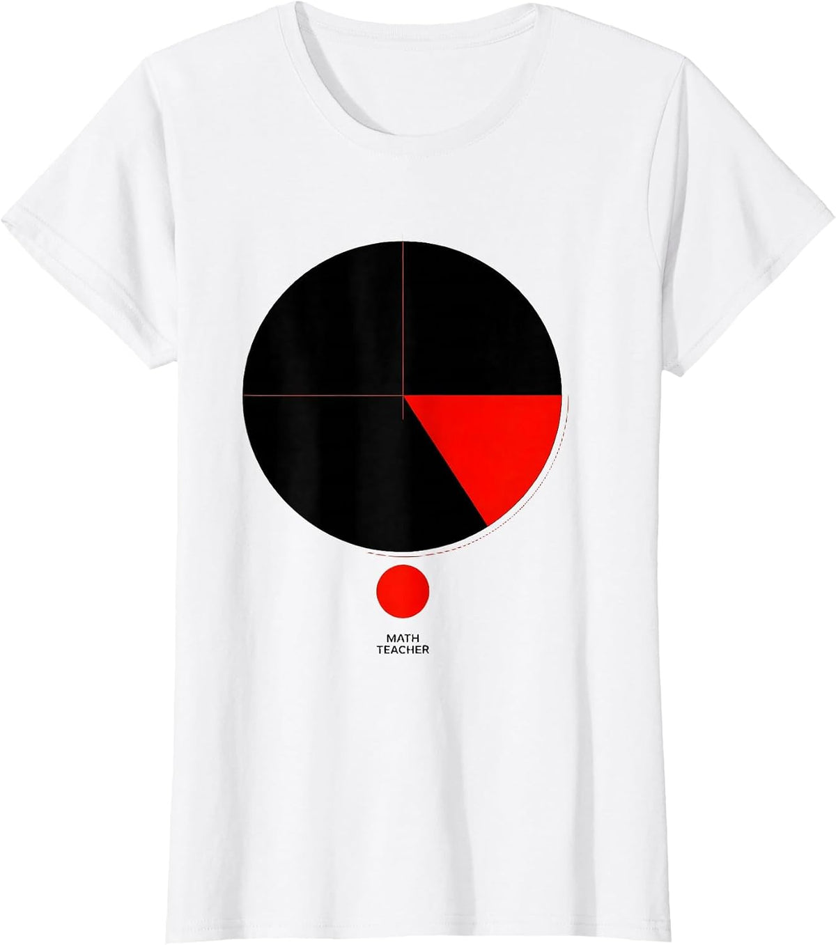 MATH TEACHER Funny Math Teacher Gift for Teachers Valentines T-Shirt - White