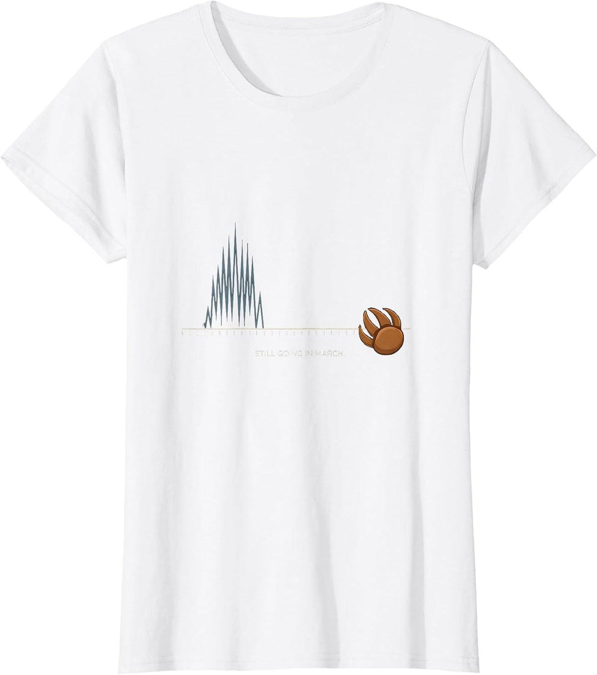 Still Going In March Funny Sloth New Year Resolution Humor T-Shirt - White