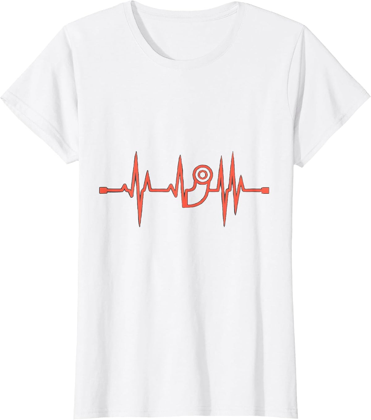 Pulse Trace Auto Enthusiast Car Guy Humor T-Shirt - White