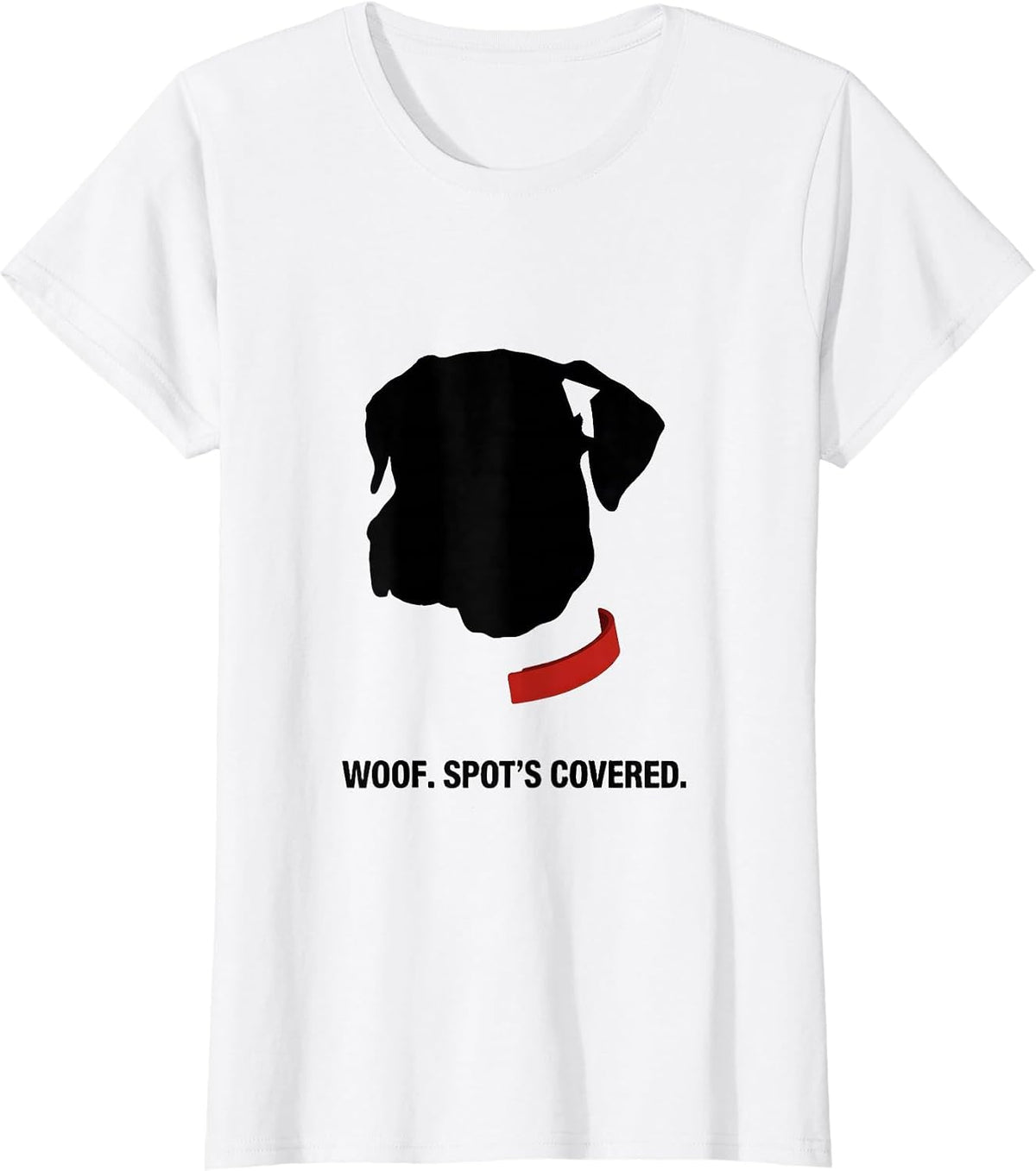 Women's Woof Spot's Covered Funny Lazy Halloween Dalmatian Costume T-Shirt - White