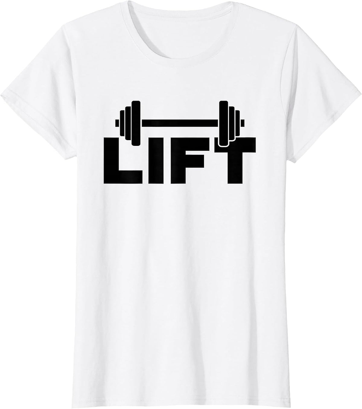 Lift Workout Lifting Weightlifting Gym T-Shirt - White