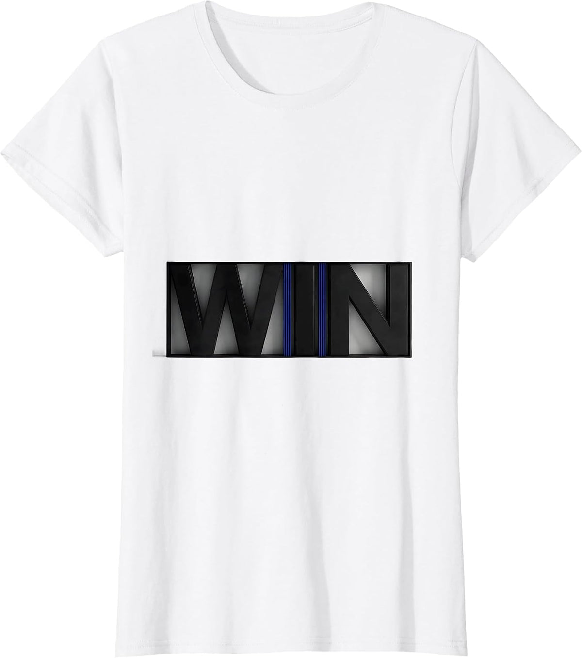 Women's W-I-N Funny Science Chemistry Nerd Humor Periodic Table Gift T-Shirt - White