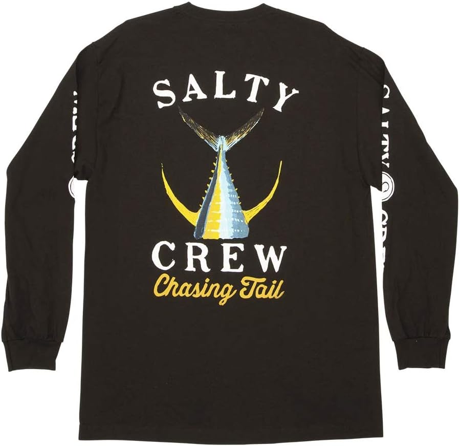 Salty Crew Mens Tailed Long Sleeve Tee - Black