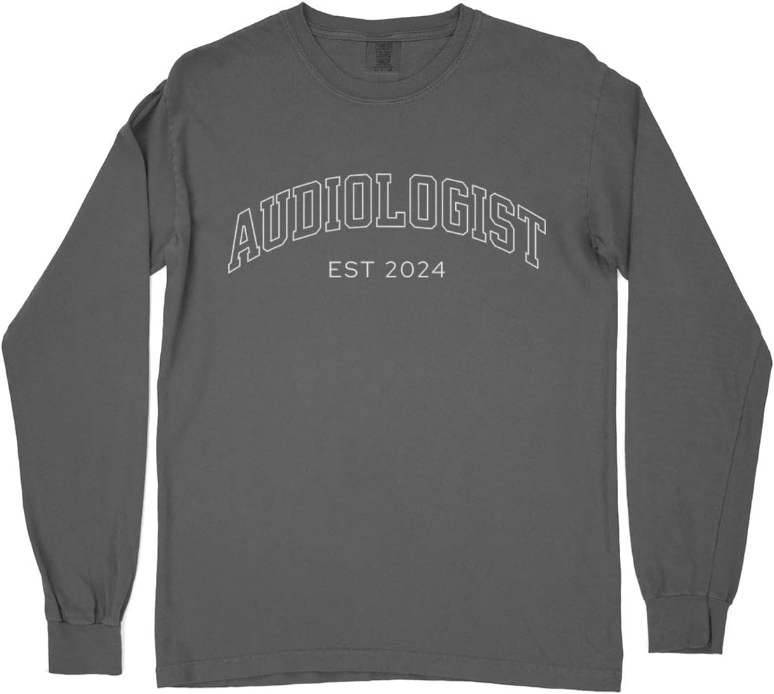 2024 Audiologist Comfort Colors Long Sleeve Tee Unisex - Pepper