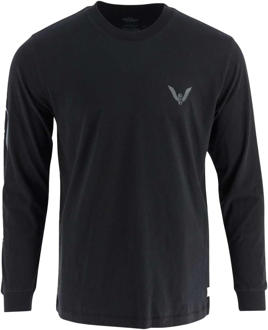 Thorogood Mens Wheel Script Logo Long Sleeve T-Shirt - Black