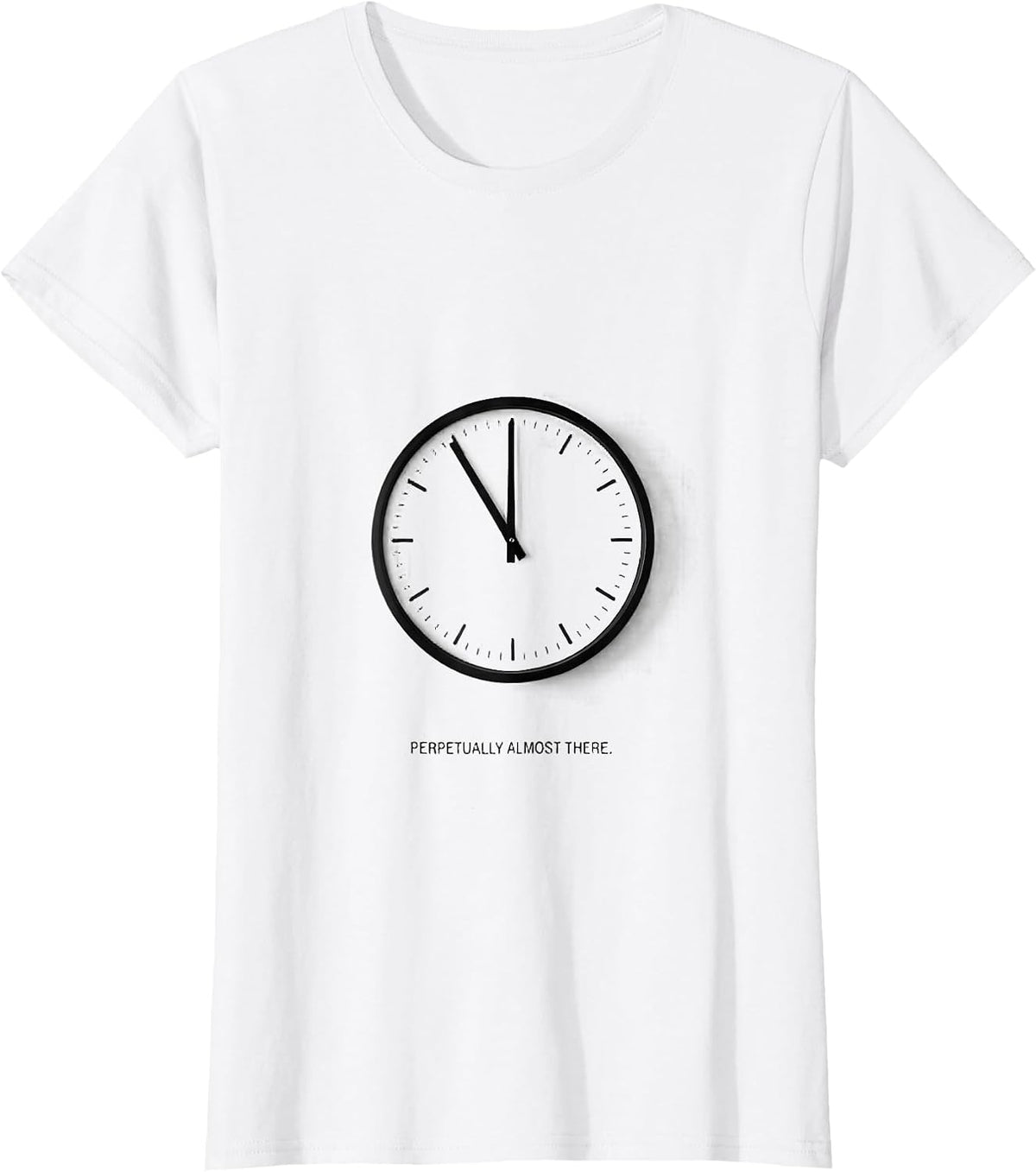 Perpetually Almost There Funny Football Lineman Minimalist T-Shirt - White