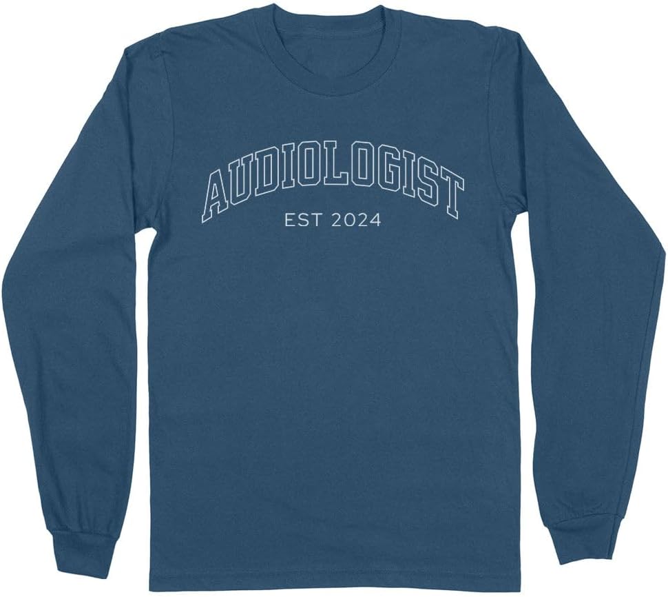 2024 Audiologist Long Sleeve Shirt Unisex - Indigo Blue