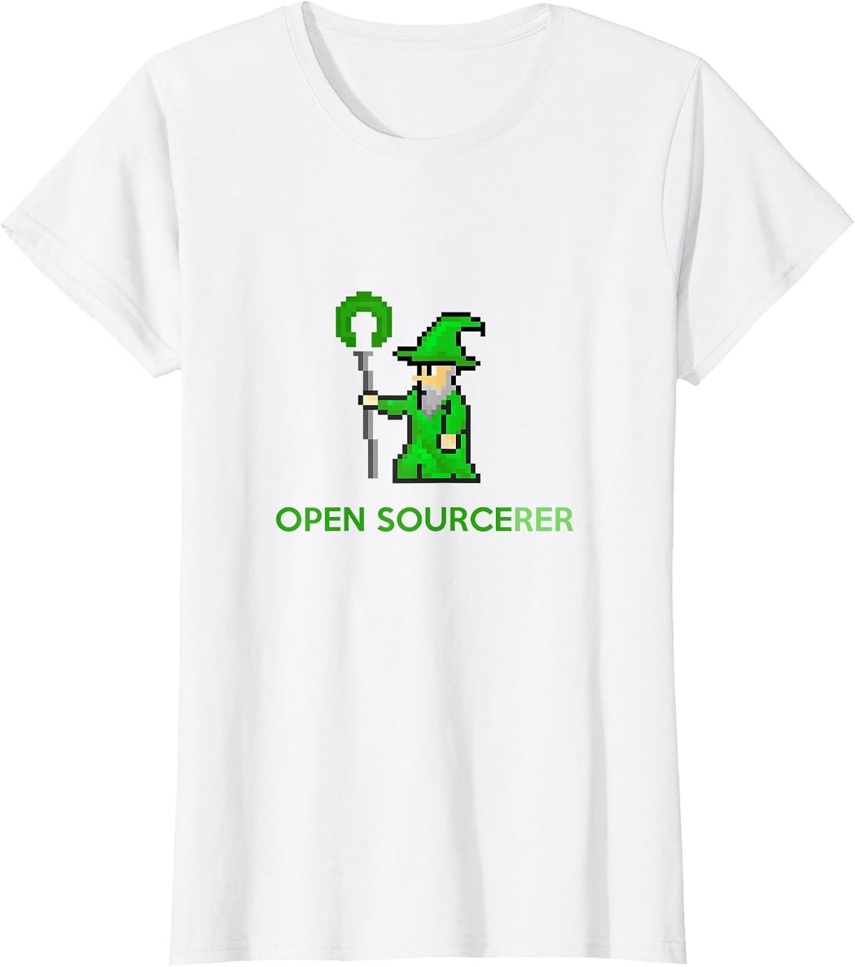 Open Sourcerer Developer Coder Open Sorcerer T-Shirt - White
