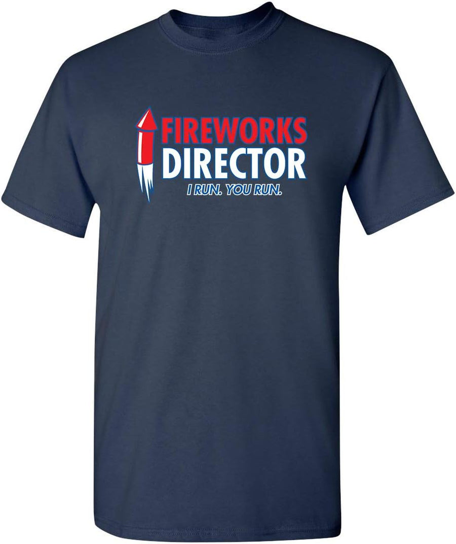 Funny Patriotic 4th of July Shirt Independence Day Graphic Tee - Navy