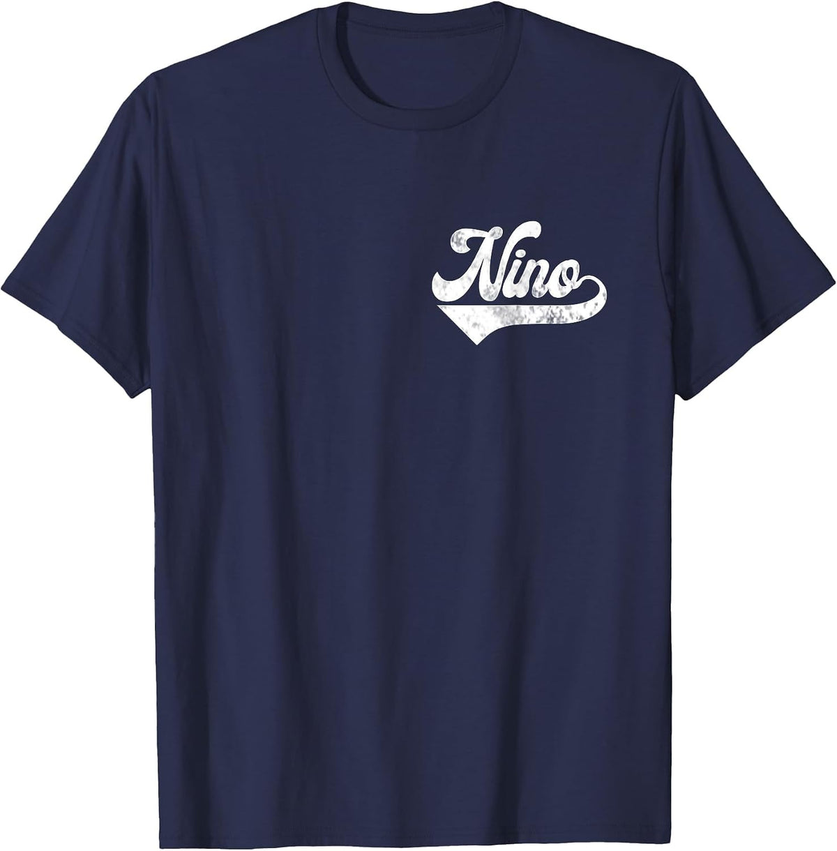 Mens Nino Vintage Retro Father's Day for Papa Godfather T-Shirt - Navy Blue