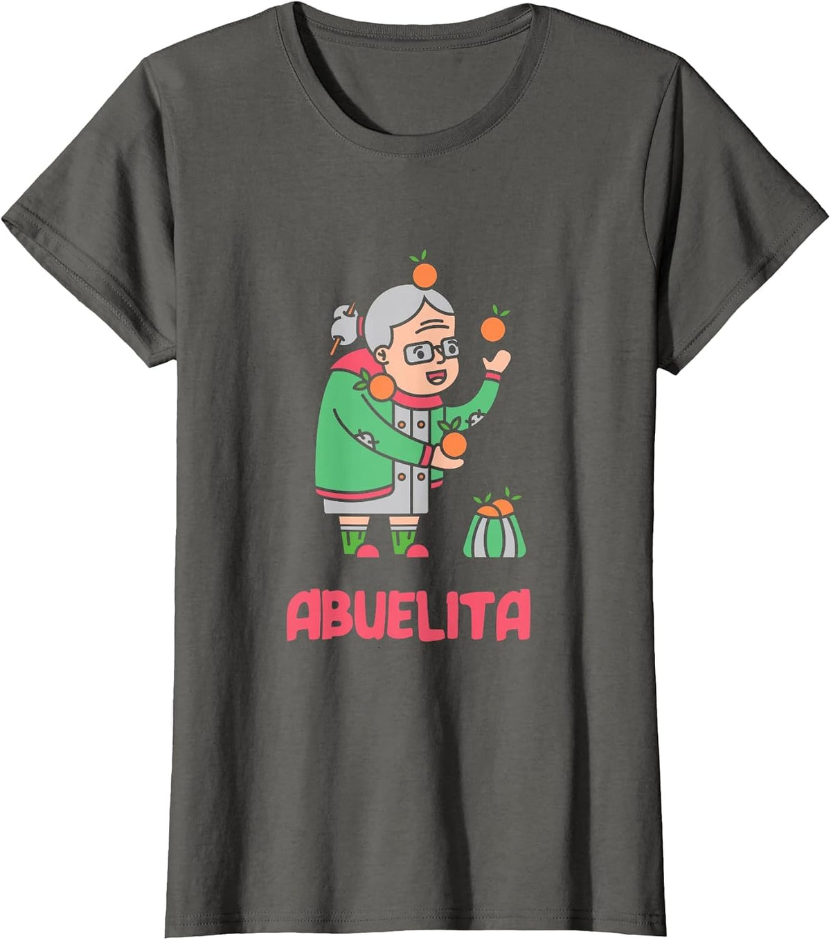 Abuelita Spanish Grandma Abuelas Mexican Abuela Grandmother T-Shirt - Asphalt Grey