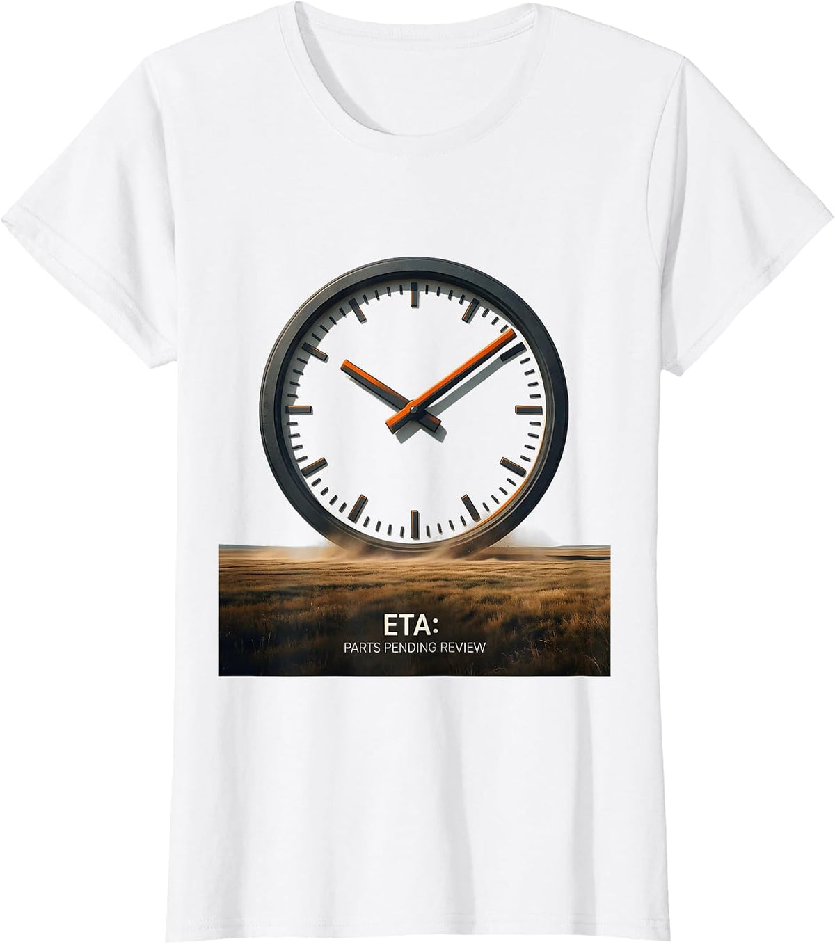 Women's ETA PARTS PENDING REVIEW Funny Mechanic Skeleton Auto Repair T-Shirt - White