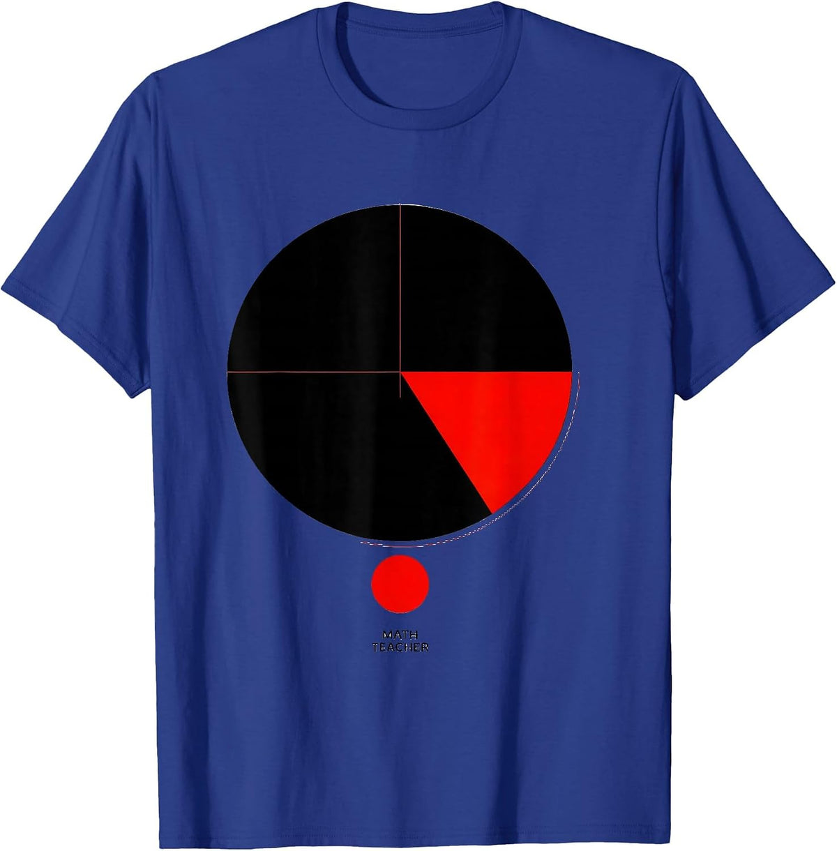 MATH TEACHER Funny Math Teacher Gift for Teachers Valentines T-Shirt - Royal Blue