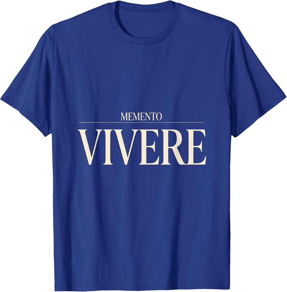 Men's Memento Vivere Stoic Philosophy Quote Marcus Aurelius Reader T-Shirt - Royal Blue