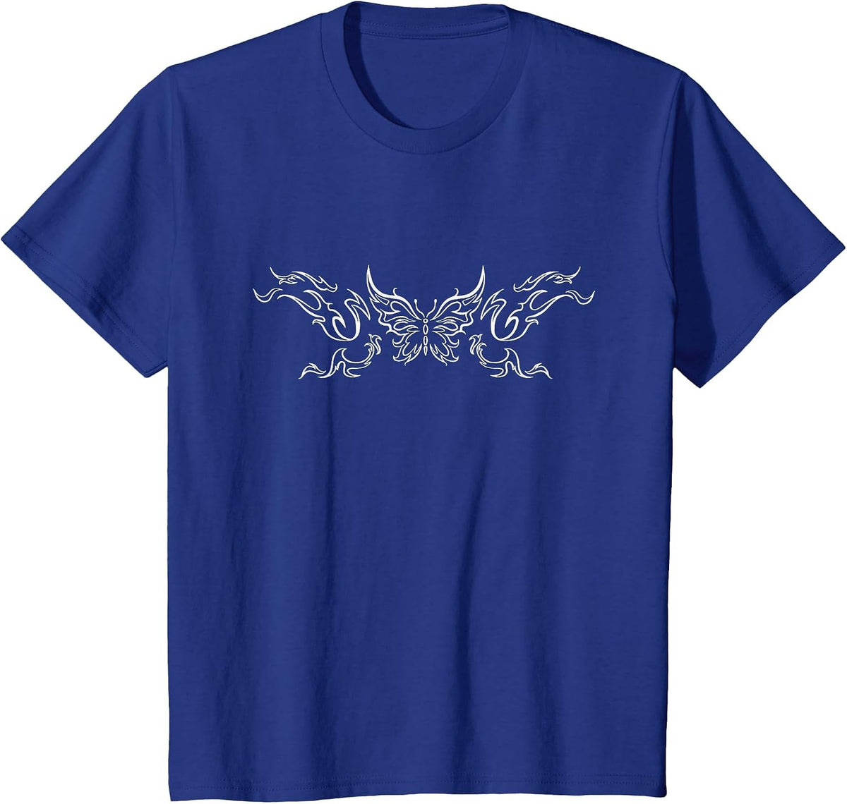 Butterfly Tattoo Grunge Fairycore Aesthetic Goth T-Shirt - Royal Blue