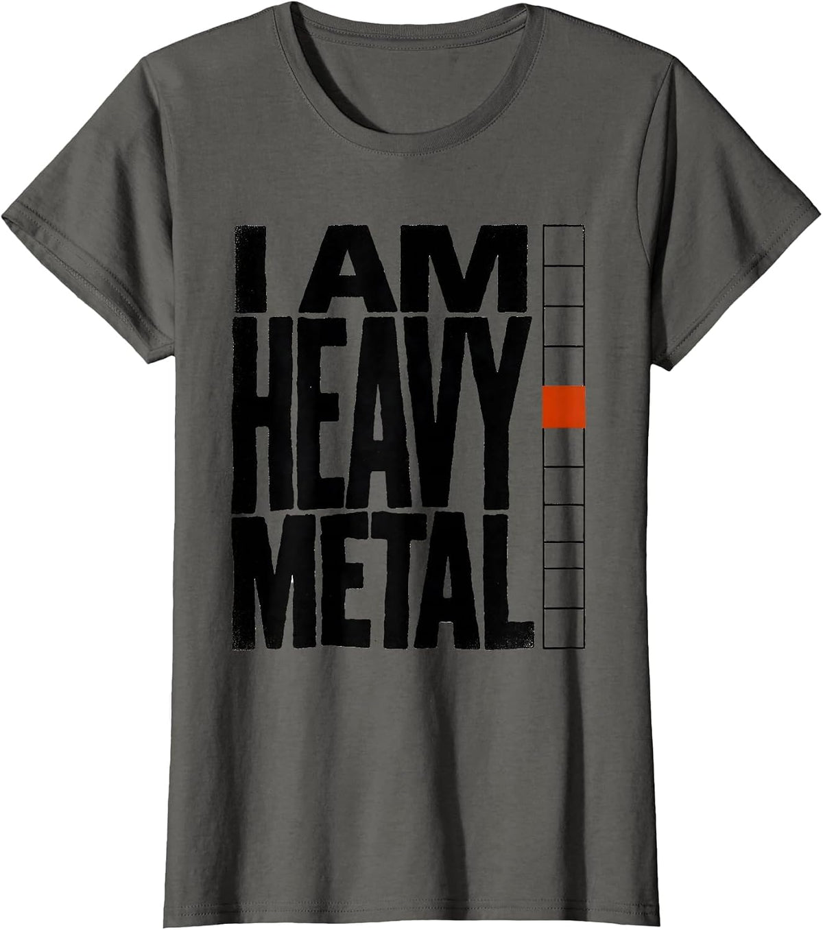 Women's I Am Heavy Metal Funny Chemistry Science Humor T-Shirt - Asphalt Grey