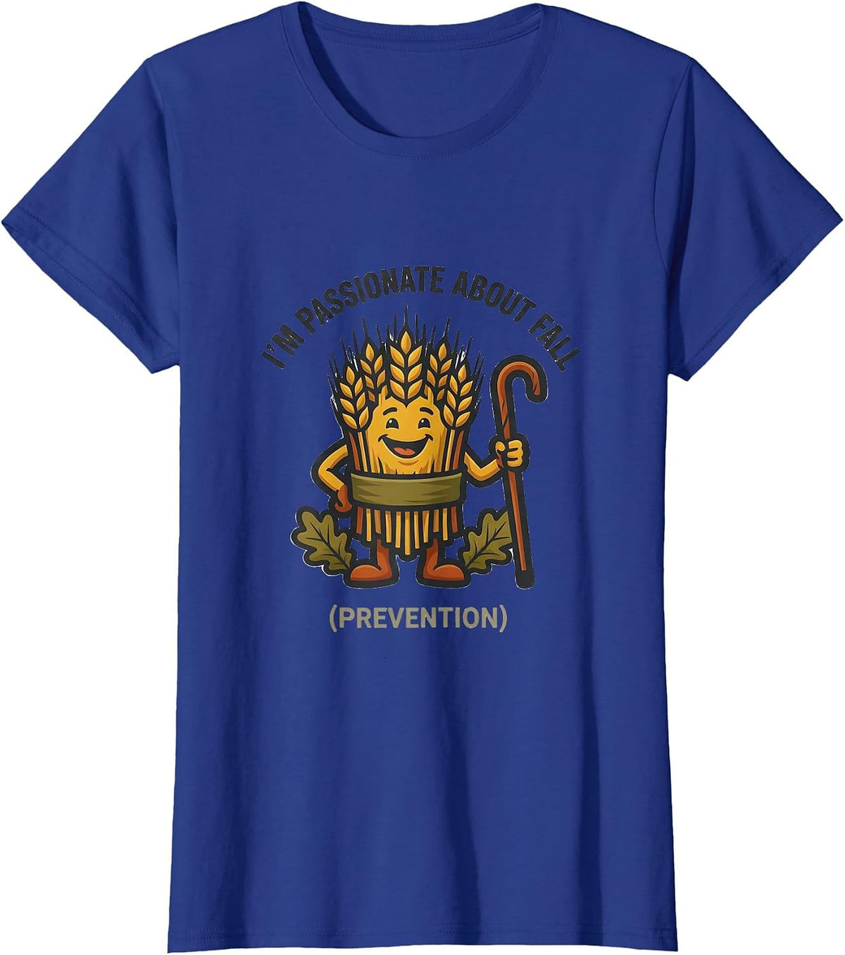Women's I’m Passionate About Fall Prevention Nurse PT OT Fall T-Shirt - Royal Blue