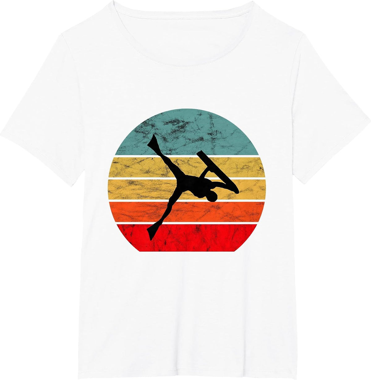 Bodyboard Surfer Retro Vintage Sunset Bodyboarder Surfing T-Shirt - White