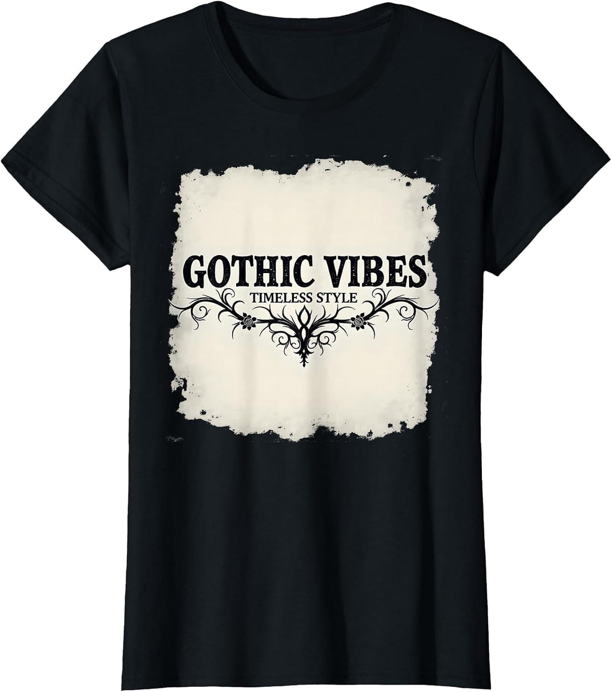 Gothic Vibes Timeless Style Dark Aesthetic T-Shirt - Black