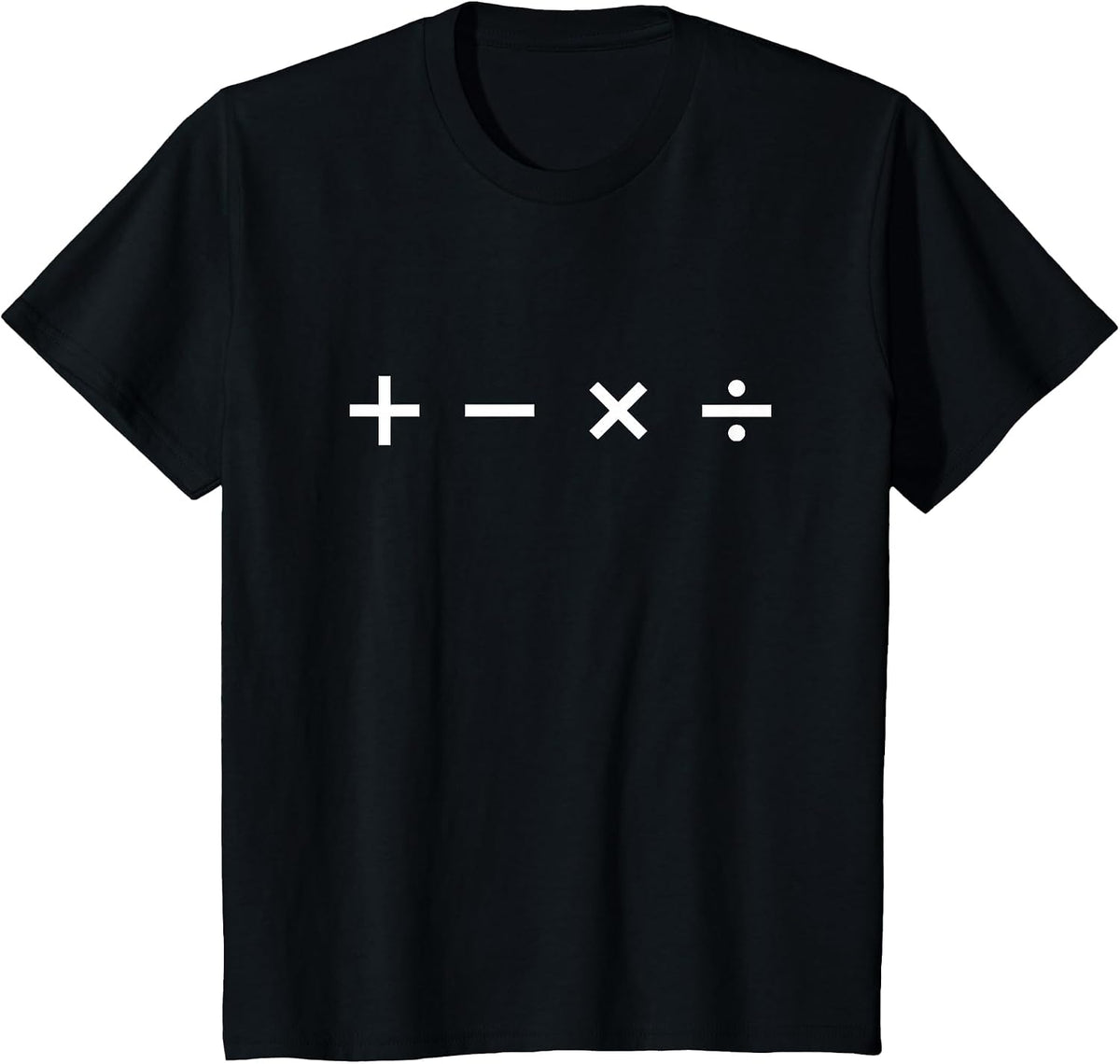 Funny Add Subtract Divide Multiply Math T-Shirt T-Shirt - Black