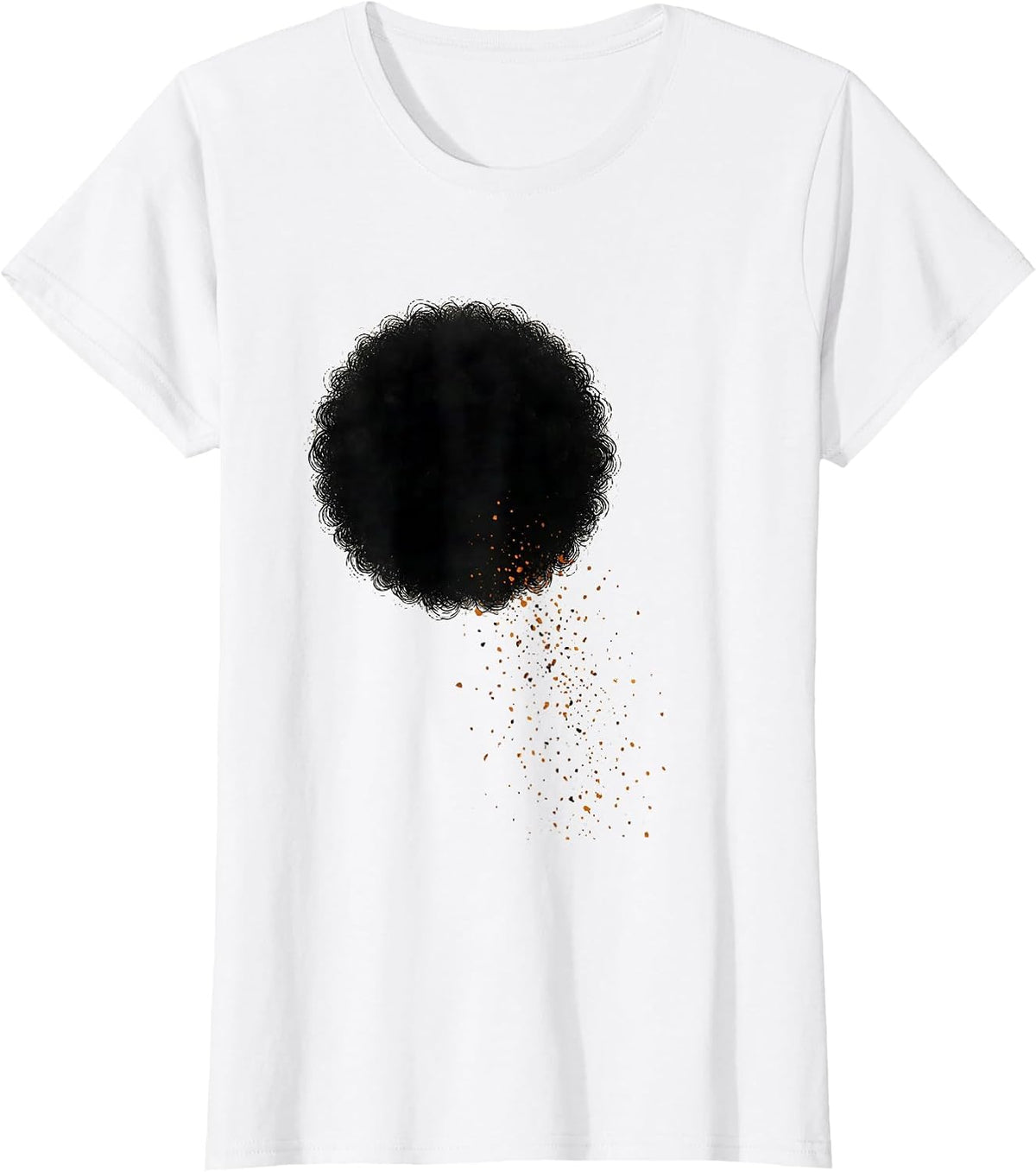Afro Coil Minimalist Black Women Pride Sisterhood T-Shirt - White