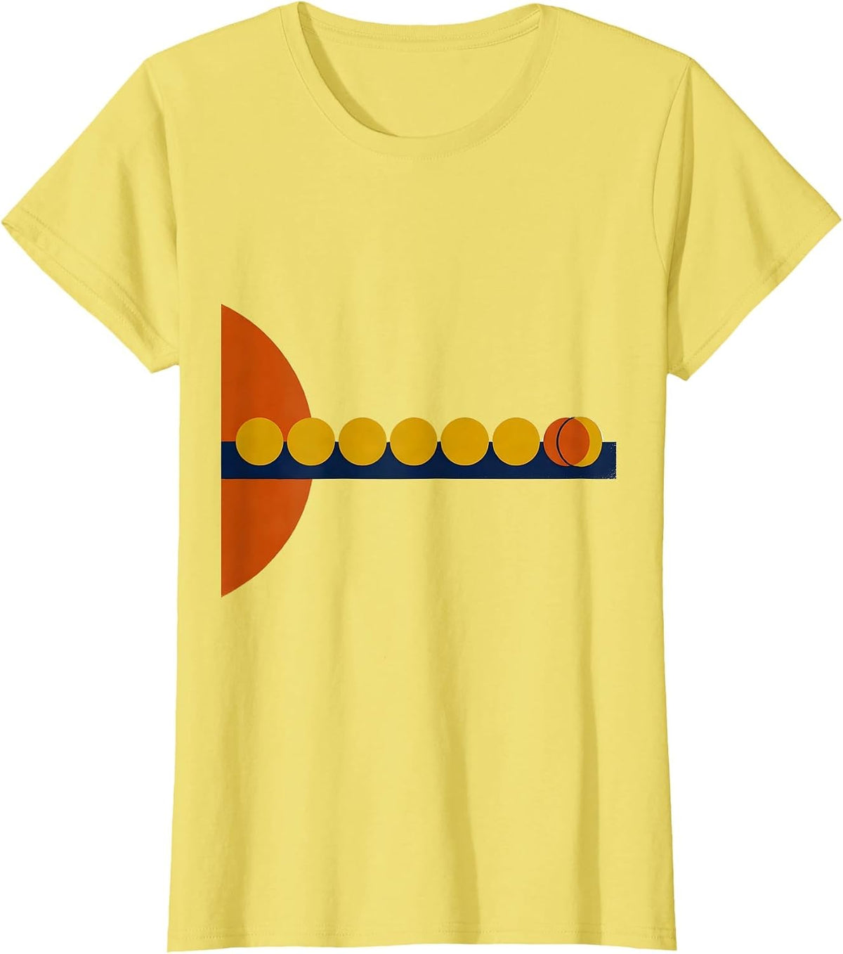 Women's Pluto Planet Solar System Funny Astronomy Science T-Shirt - Lemon Yellow