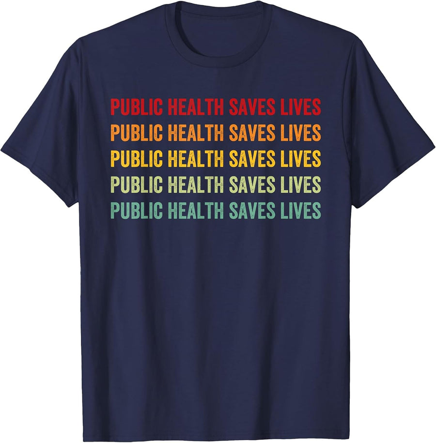 Public Health Doctor Epidemiologist Healthcare Worker Nurse T-Shirt - Navy Blue