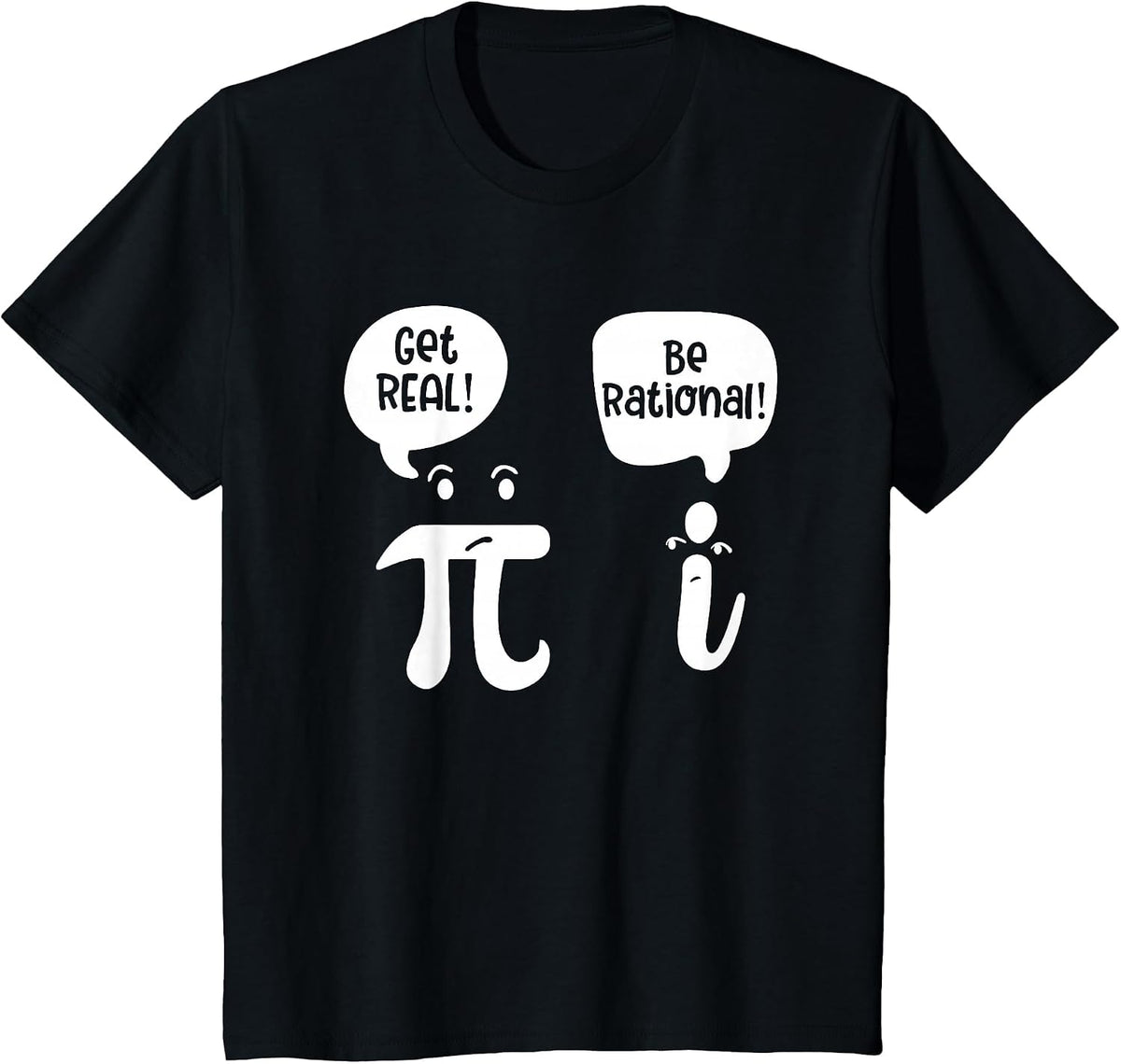 Get Real Be Rational, Math Teacher T-Shirt - Black