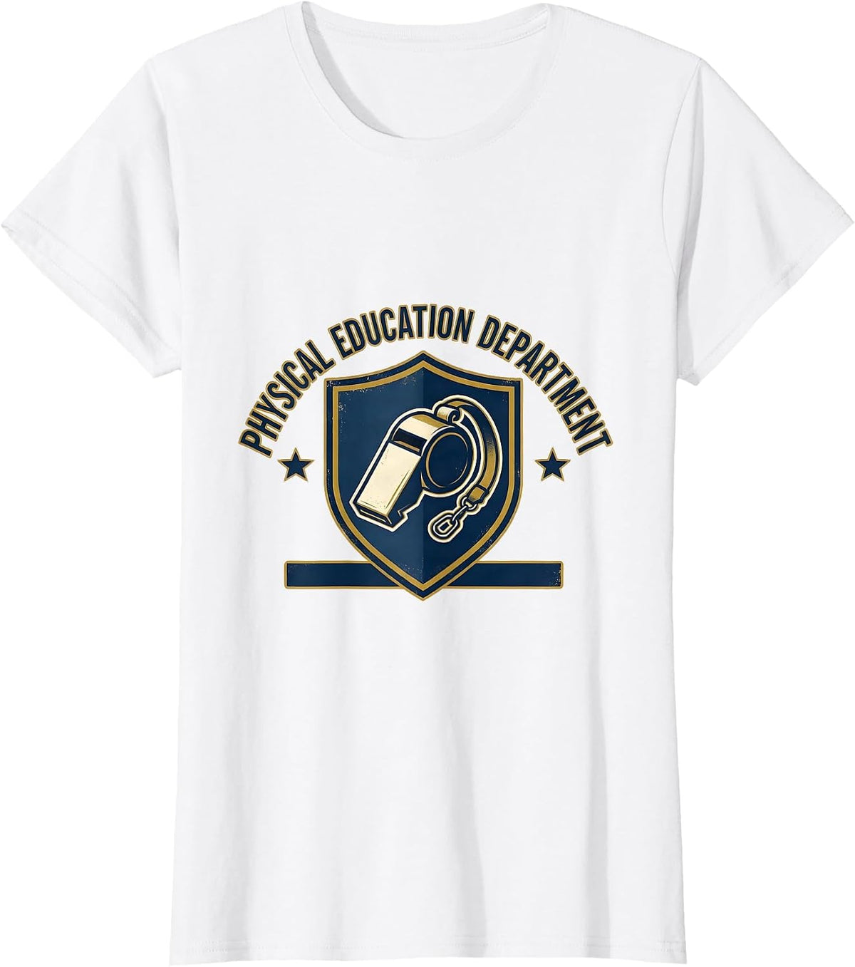 Physical Education Department Retro PE Teacher Back T-Shirt - White