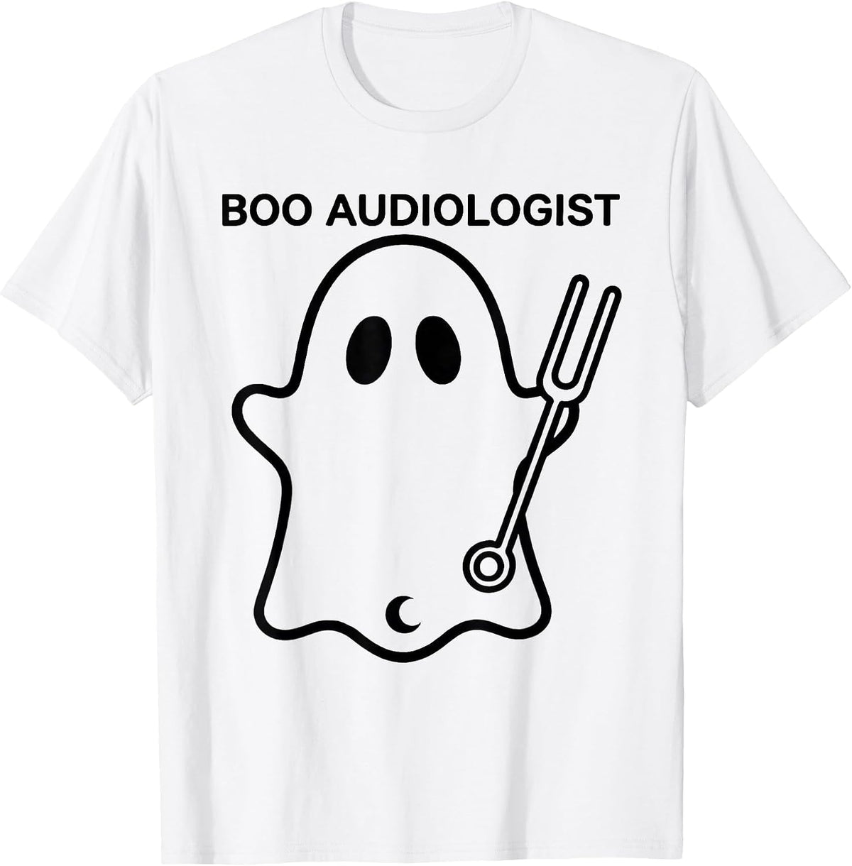 Men's Boo Audiologist Cute Ghost Halloween Audiology Humor T-Shirt - White