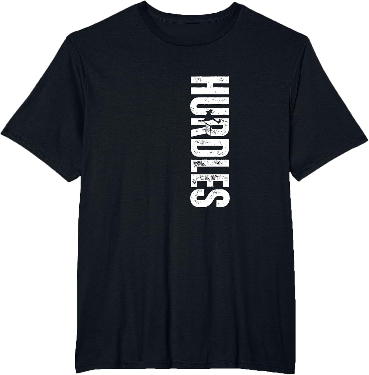 Hurdles Coach Vintage Distressed Hurdles T-Shirt - Black