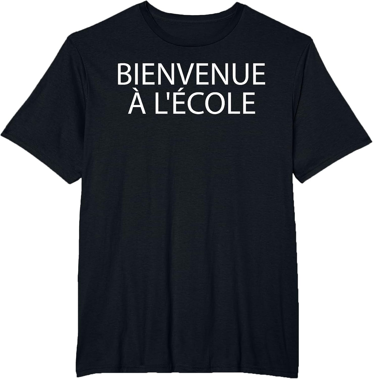 Bienvenue à l'école (for French Teachers) T-Shirt - Black
