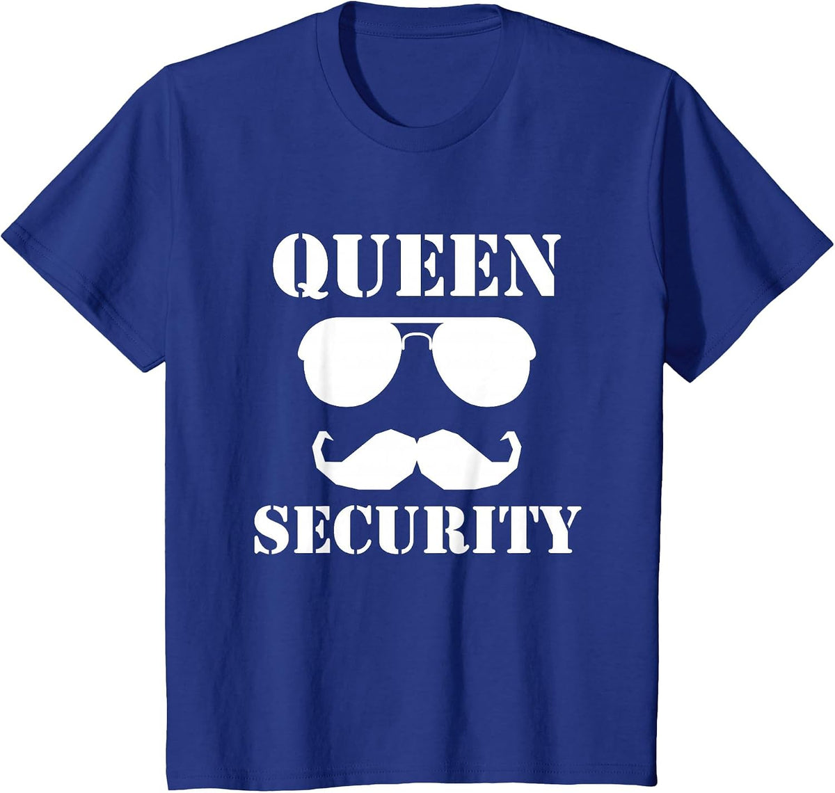 Queen Security Family Guardian Safety Patrol T-Shirt - Royal Blue