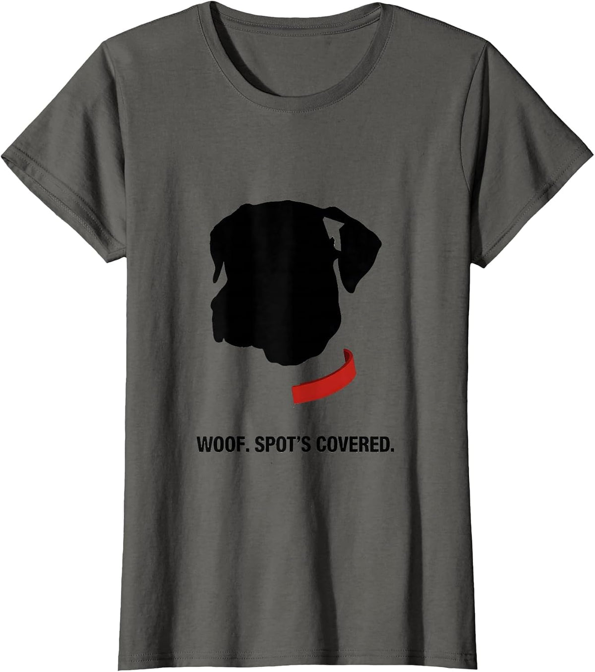 Women's Woof Spot's Covered Funny Lazy Halloween Dalmatian Costume T-Shirt - Asphalt Grey