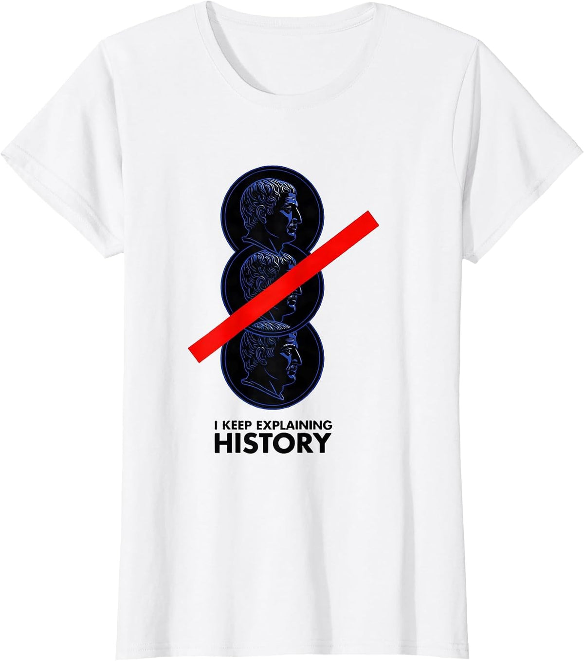 I Keep Explaining History Funny History Teacher Sarcastic T-Shirt - White