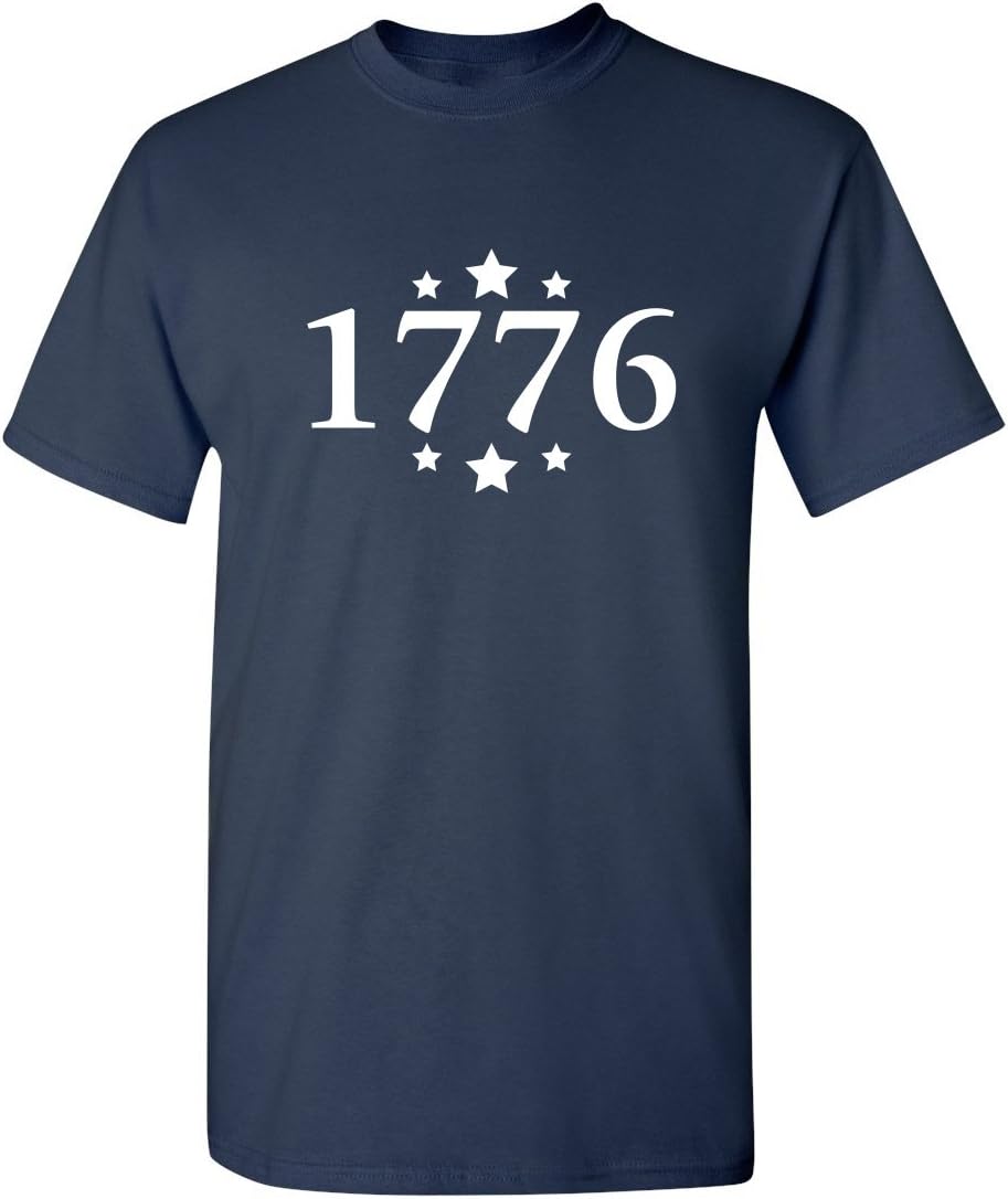 Funny Patriotic 4th of July Shirt Independence Day Graphic Tee - Navy17