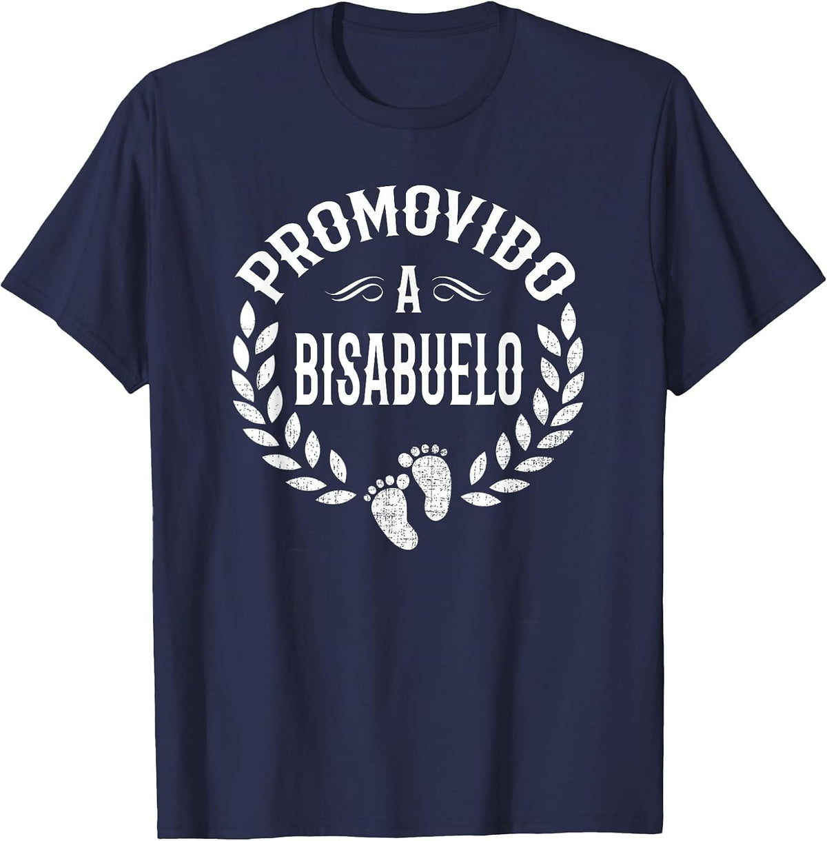 Promovido A Bisabuelo Spanish Great Grandpa Announcement T-Shirt - Navy Blue