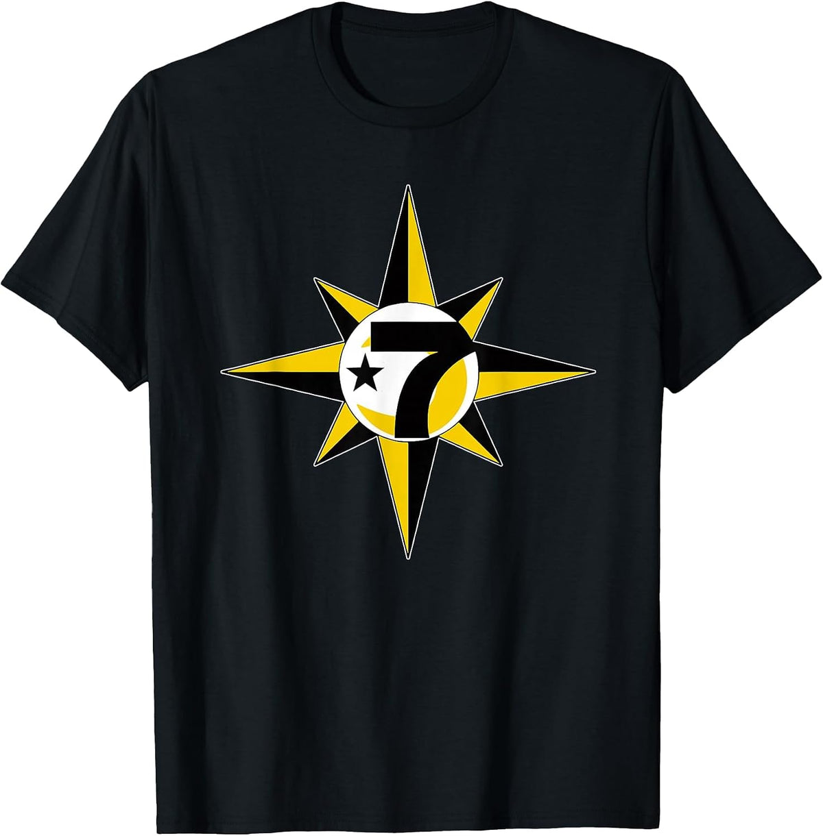 in the Name of Allah 7 Logo Crescent Star 5 Percent t Shirt T-Shirt - Black