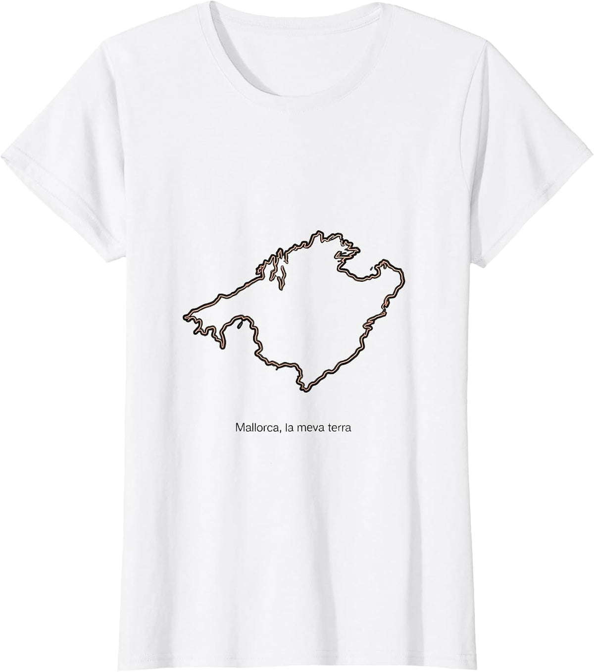 Women's Mallorca, la meva terra Minimalist Spanish City Souvenir T-Shirt - White