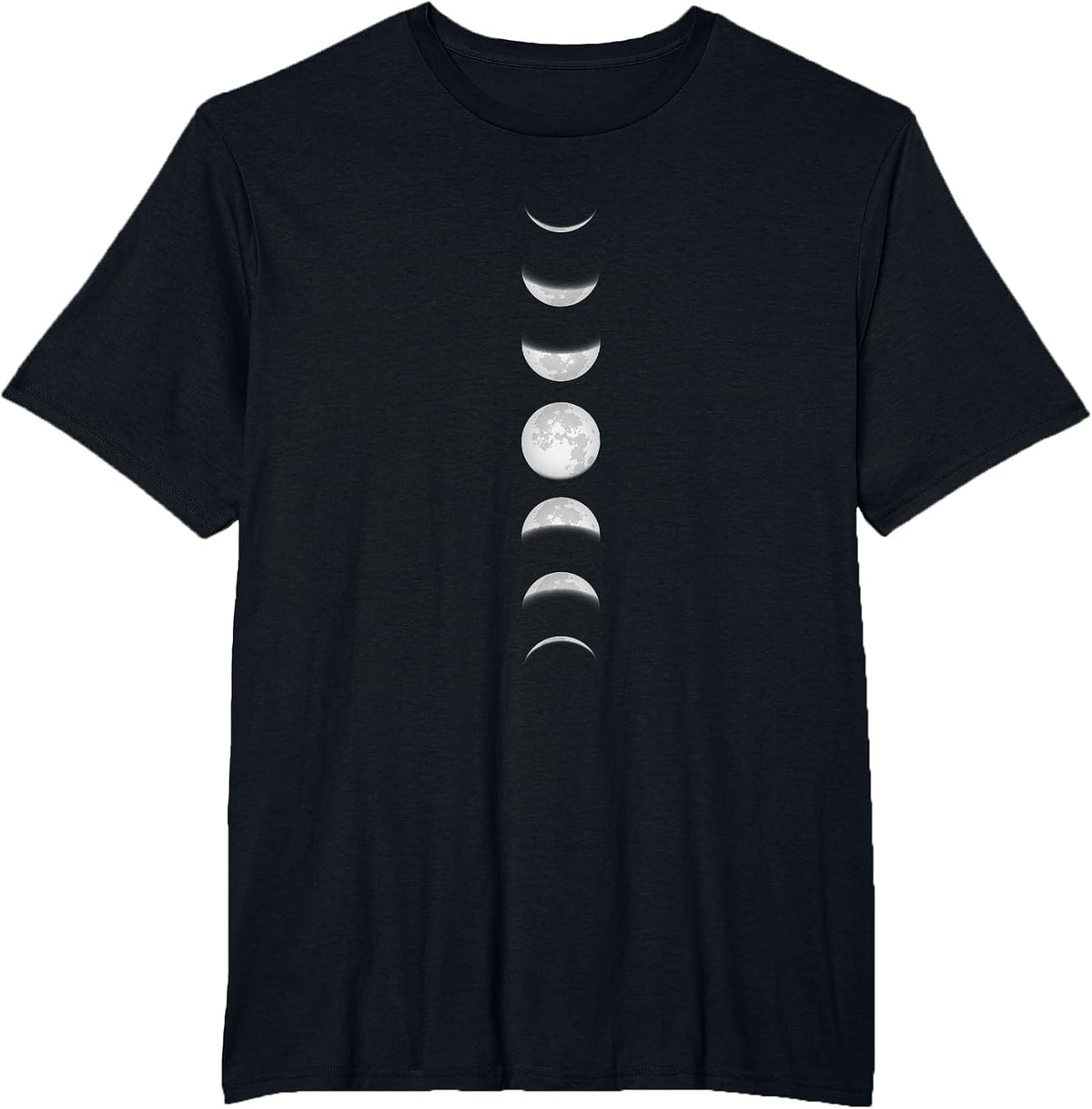 Moon Phases Lunar Gothic Goth Witchy Wicca Grunge Witchcraft T-Shirt - Black