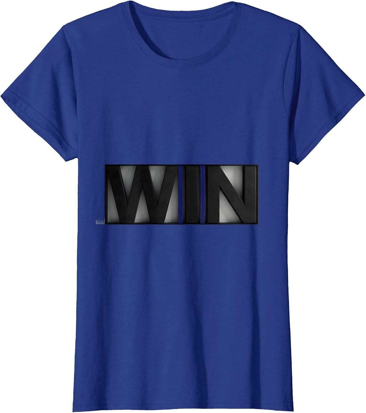 Women's W-I-N Funny Science Chemistry Nerd Humor Periodic Table Gift T-Shirt - Royal Blue