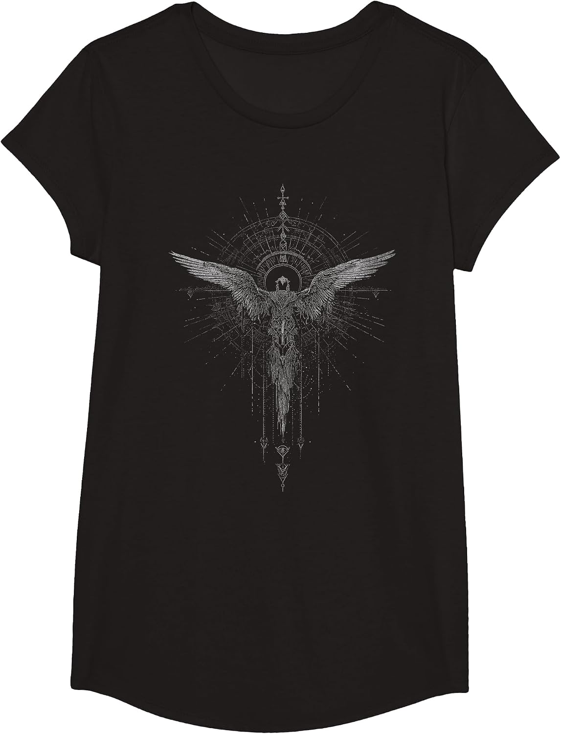 Gothic Punk Dark Fashion Y2K Streetwear Vintage Women Men T-Shirt - Girls Black