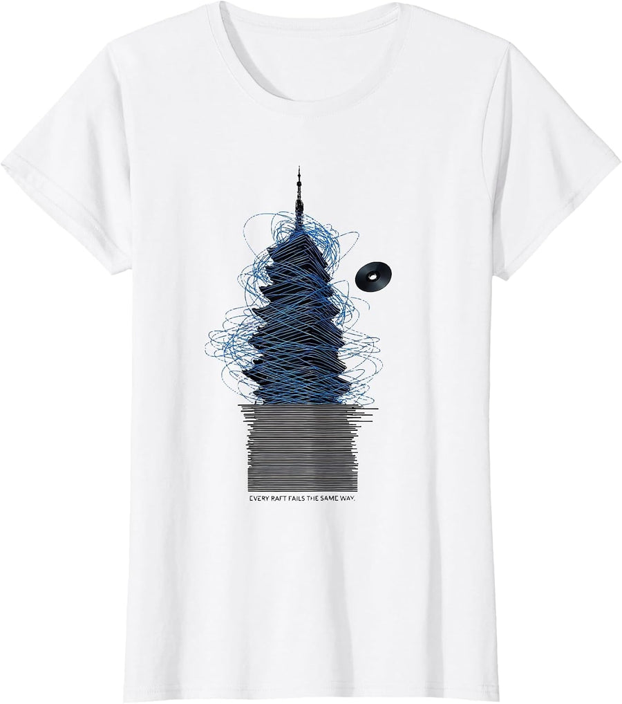 Women's Every Raft Fails The Same Way Funny 3D Printing Retro Gift T-Shirt - White